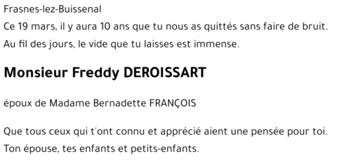 Freddy DEROISSART