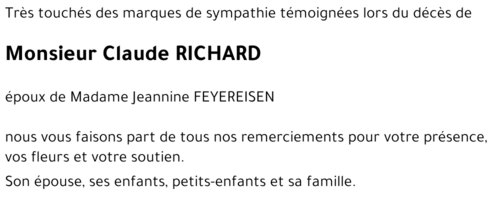 Claude RICHARD 