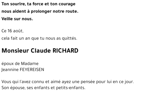 Claude RICHARD 