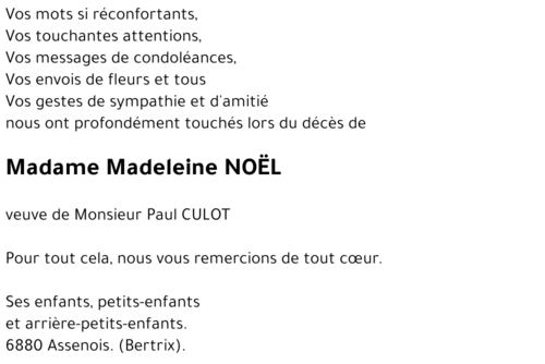 Madeleine NOËL