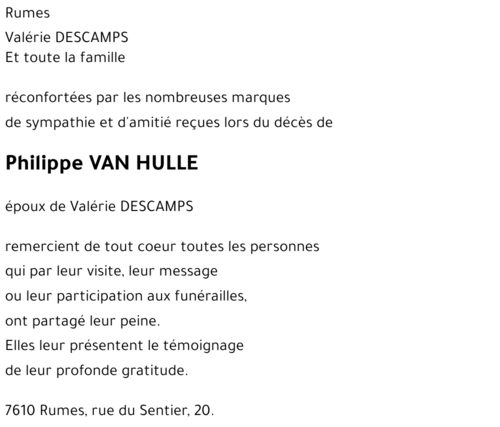 Philippe VAN HULLE