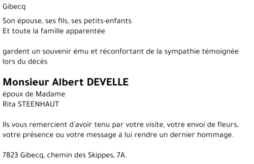 Albert DEVELLE