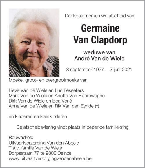 Germaine Van Clapdorp