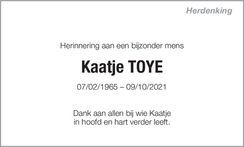 Kaatje Toye