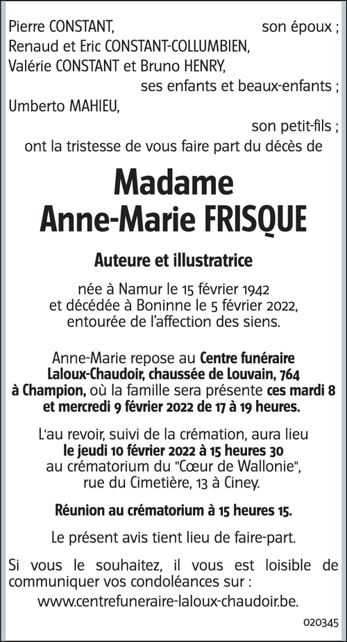 Anne-Marie FRISQUE