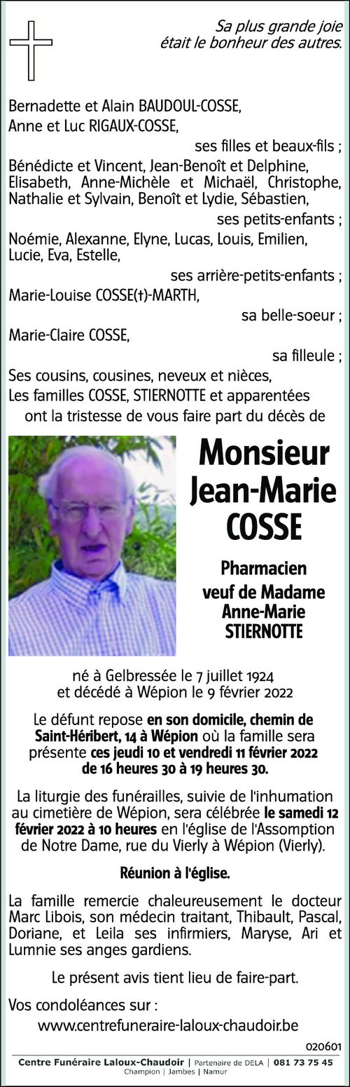 Jean-Marie COSSE
