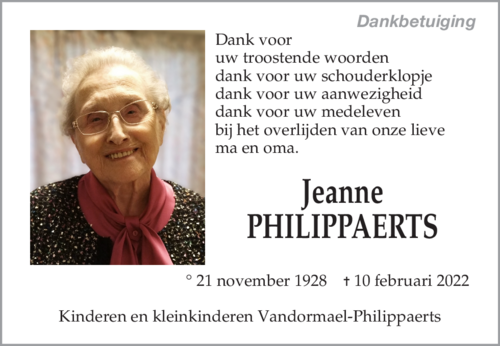 Jeanne PHILIPPAERTS