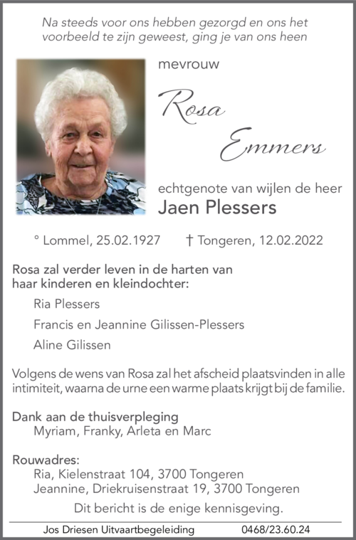 Rosa Emmers