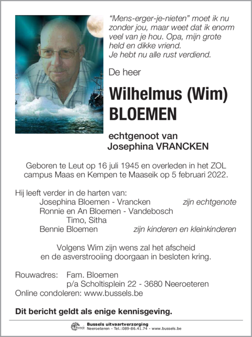 Wilhelmus BLOEMEN