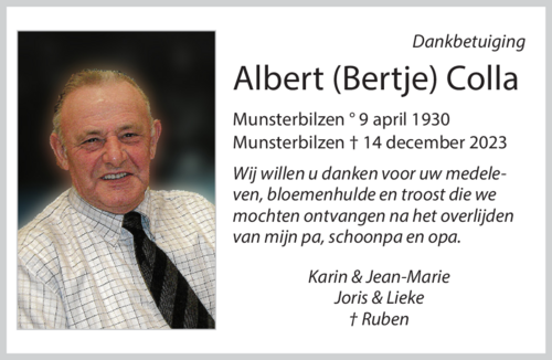 Albert (Bertje) COLLA