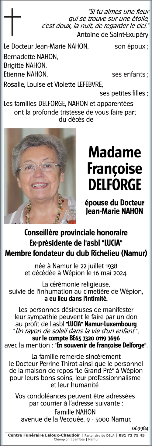 Françoise DELFORGE
