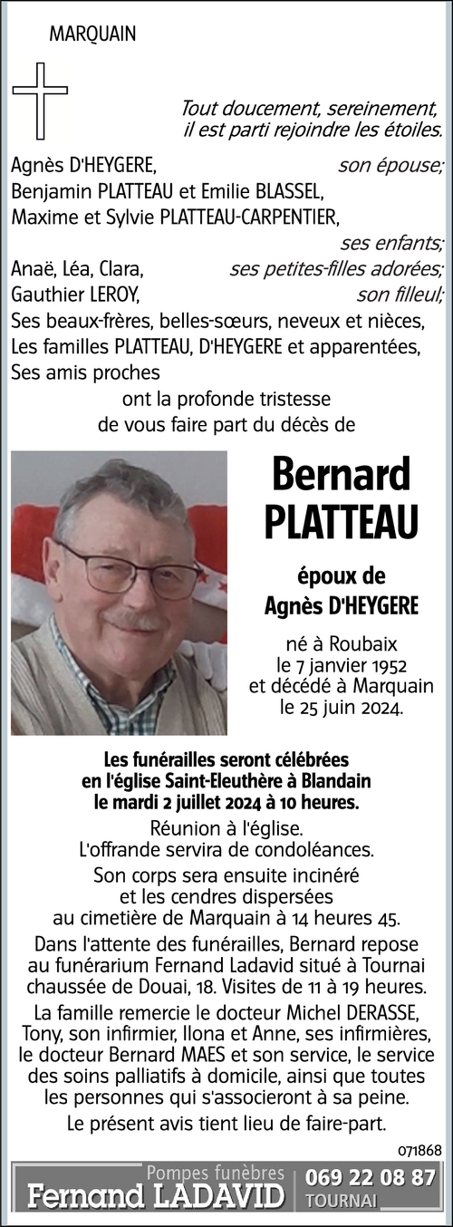 Bernard PLATTEAU