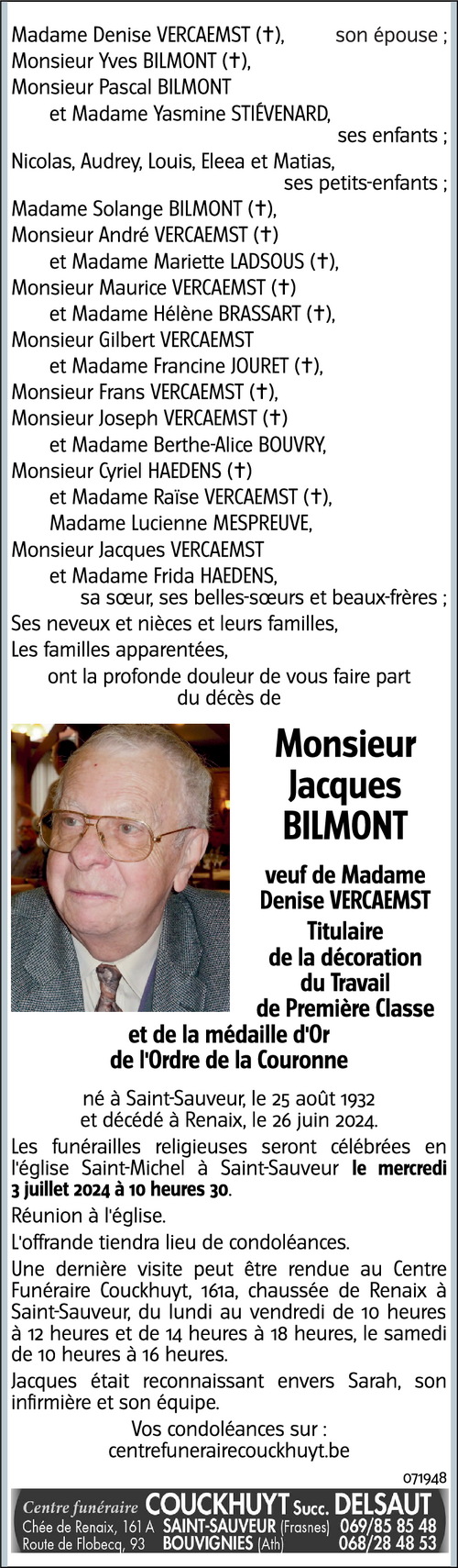 Jacques BILMONT