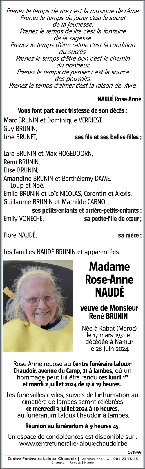 Rose Anne NAUDE