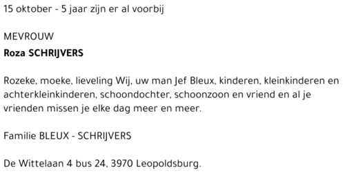 Roza Schrijvers