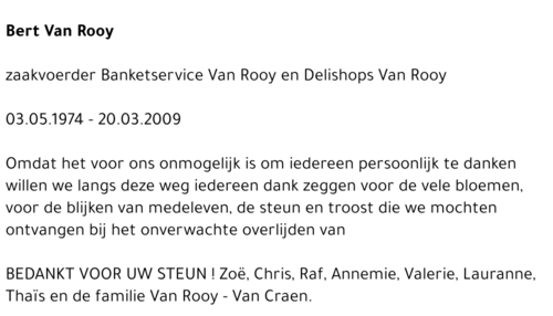 Bert Van Rooy