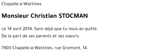 Christian STOCMAN