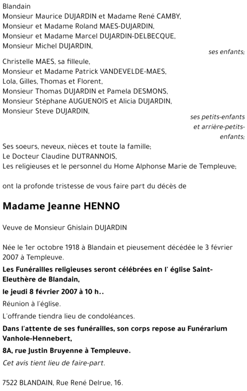 Jeanne HENNO