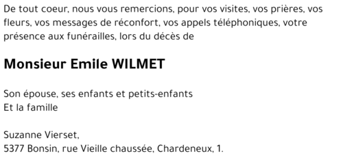 Emile WILMET