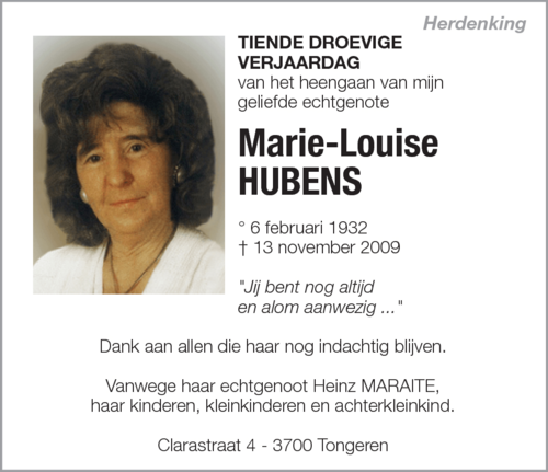 Marie-Louise Hubens