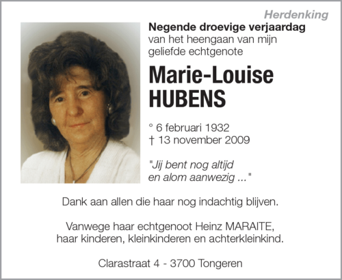 Marie-Louise Hubens