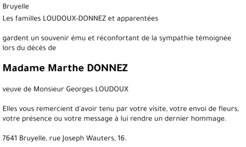 Marthe DONNEZ