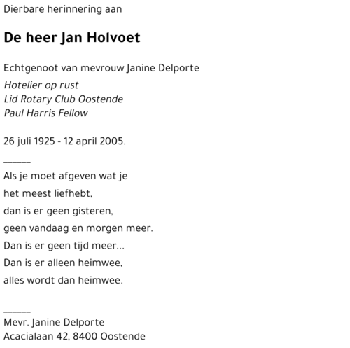 Jan Holvoet