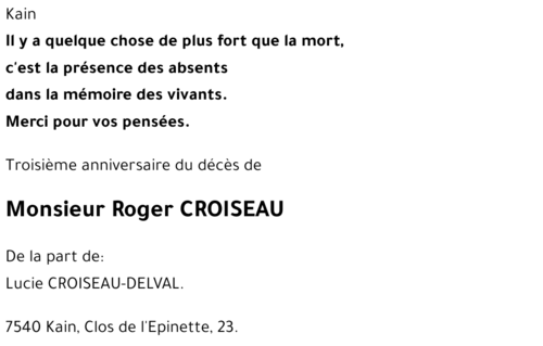 Roger CROISEAU