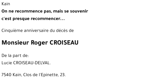 Roger CROISEAU