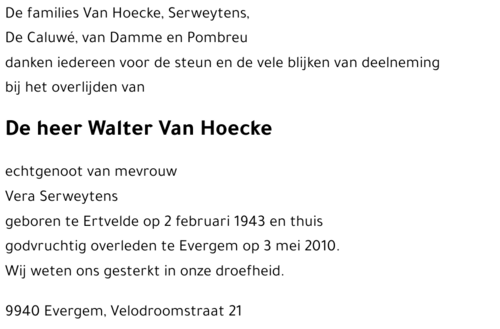 Walter Van Hoecke