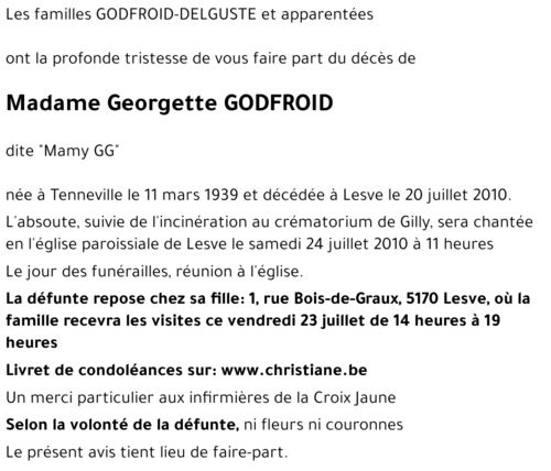 Georgette GODFROID