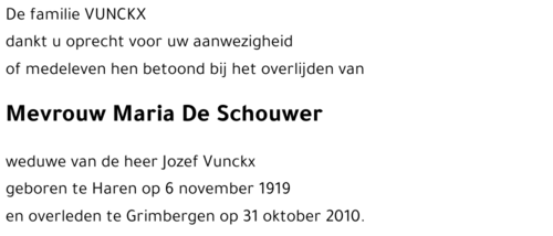 Maria De Schouwer