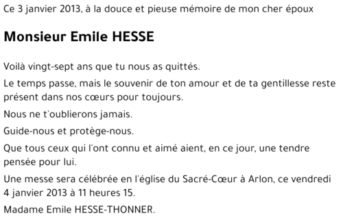 Emile HESSE