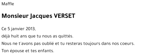 Jacques Verset