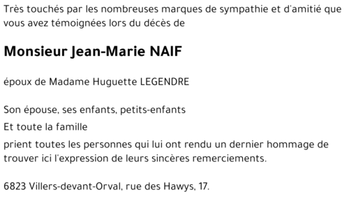 Jean-Marie NAIF