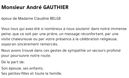 André GAUTHIER