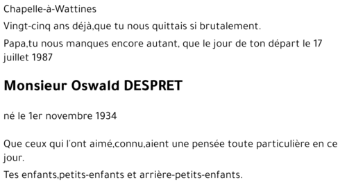 Oswald Despret