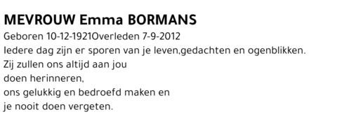 Emma Bormans