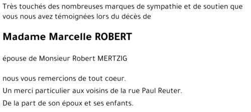 Marcelle ROBERT