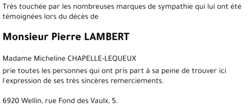 Pierre LAMBERT