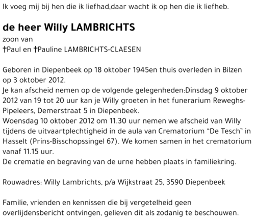 Willy Lambrichts