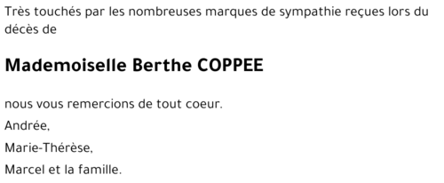 Berthe COPPEE