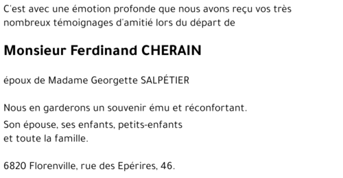 Ferdinand CHERAIN