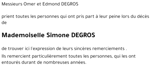 Simone DEGROS