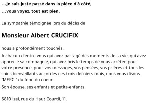 Albert CRUCIFIX