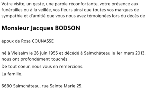 Jacques BODSON