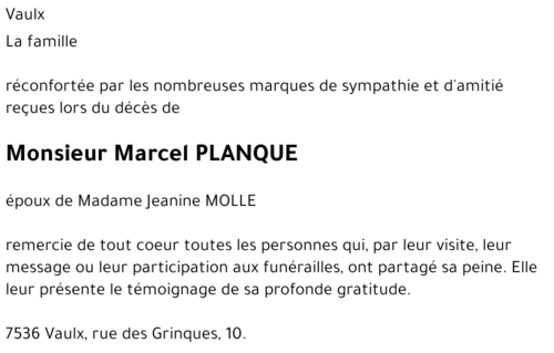 Marcel PLANQUE