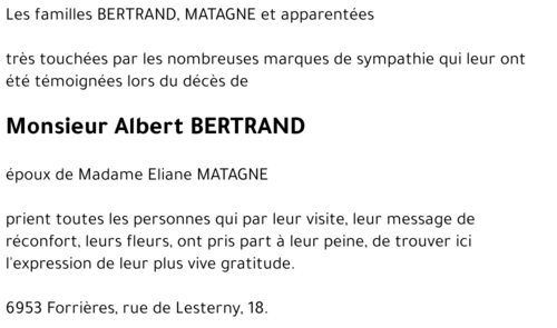 Albert BERTRAND