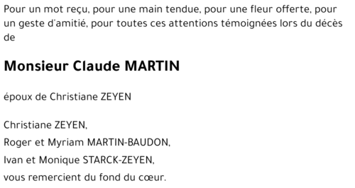 Claude MARTIN