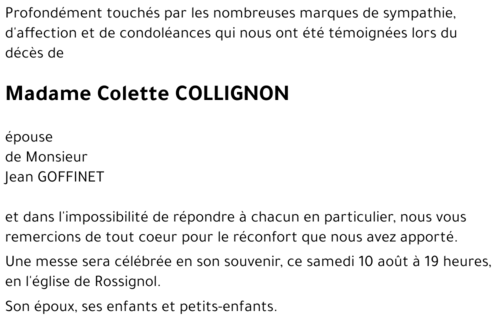 Colette COLLIGNON